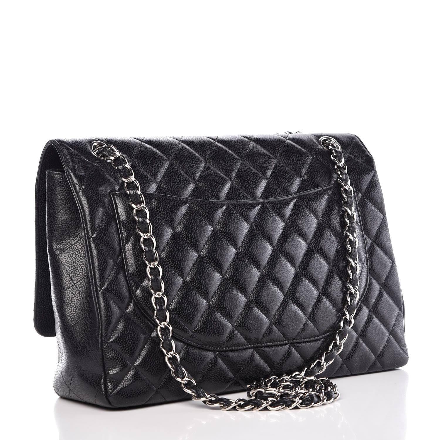 Chanel Caviar Quilted Maxi Single Flap Black 3 of 16