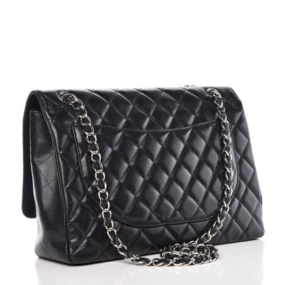 Chanel Caviar Quilted Maxi Single Flap Black 3 of 16
