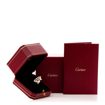 Cartier 18K Pink Yellow White Gold Large Trinity Ring 62 10 6 of 6