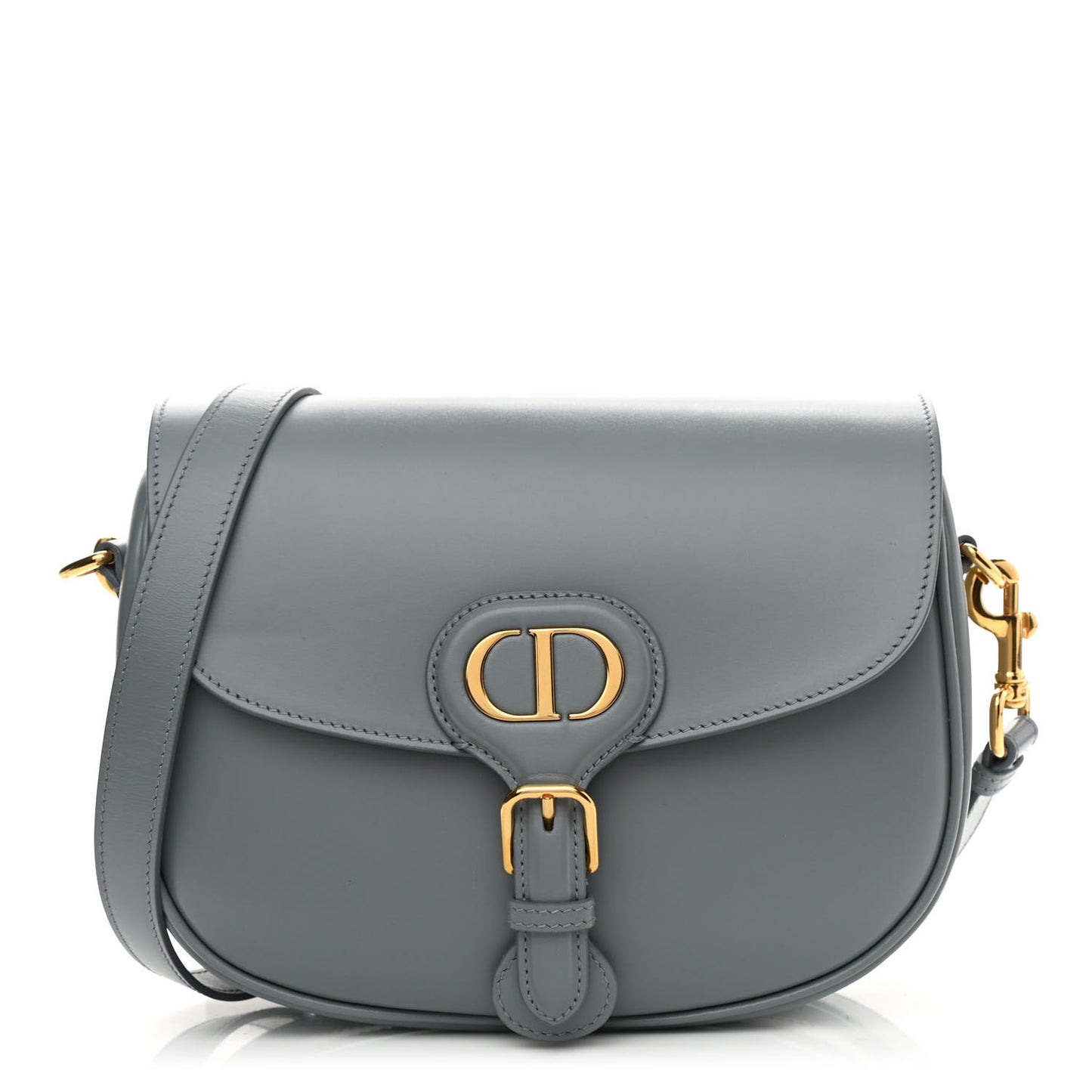 Box Calfskin Medium Bobby Flap Gray