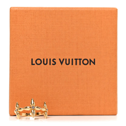 Louis Vuitton Metal Louisette Signature Ring S Gold 5 of 5