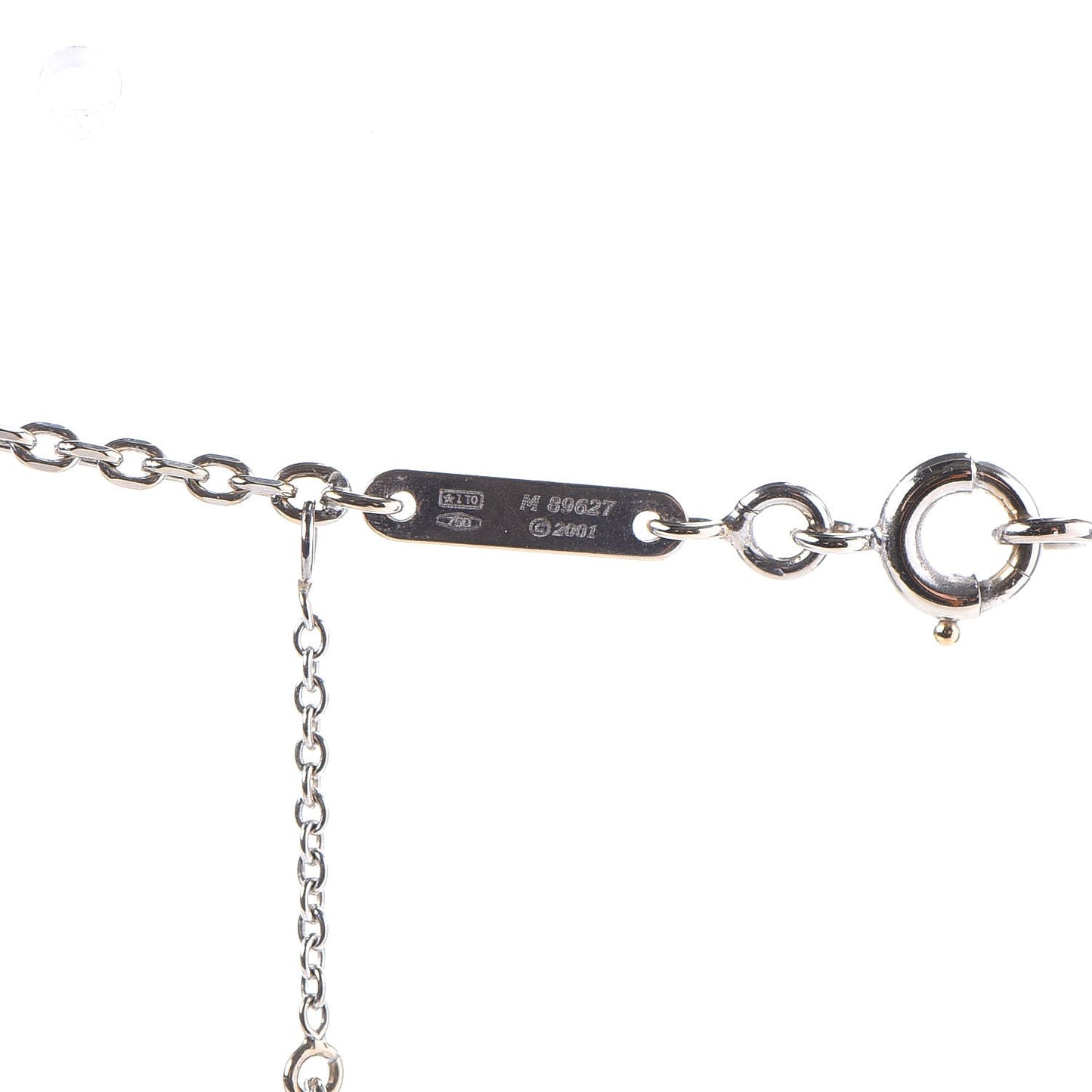 18K White Gold Medium Hearts and Symbols Necklace