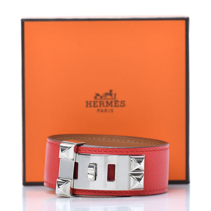 Hermes Swift Collier de Chien 24 Bracelet T3 Rouge De Coeur 6 of 6