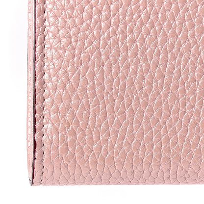 Christian Dior Metallic Bullcalf Diorissimo Slim Envelope Wallet Pink 12 of 13