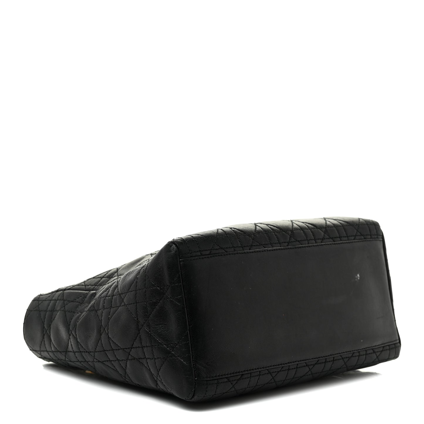 Lambskin Cannage Medium Lady Dior Black