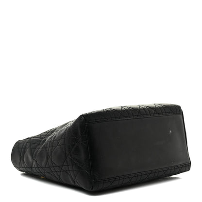 Christian Dior Lambskin Cannage Medium Lady Dior Black 4 of 30