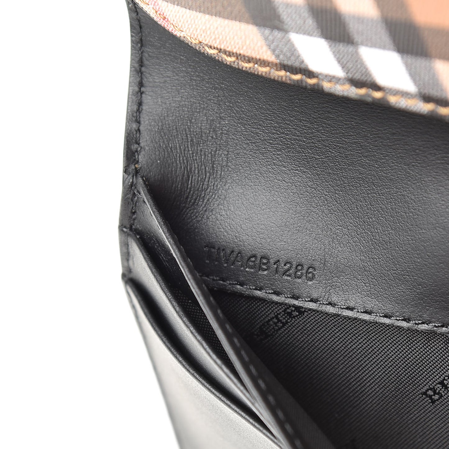 Vintage Check Henley Wallet Black