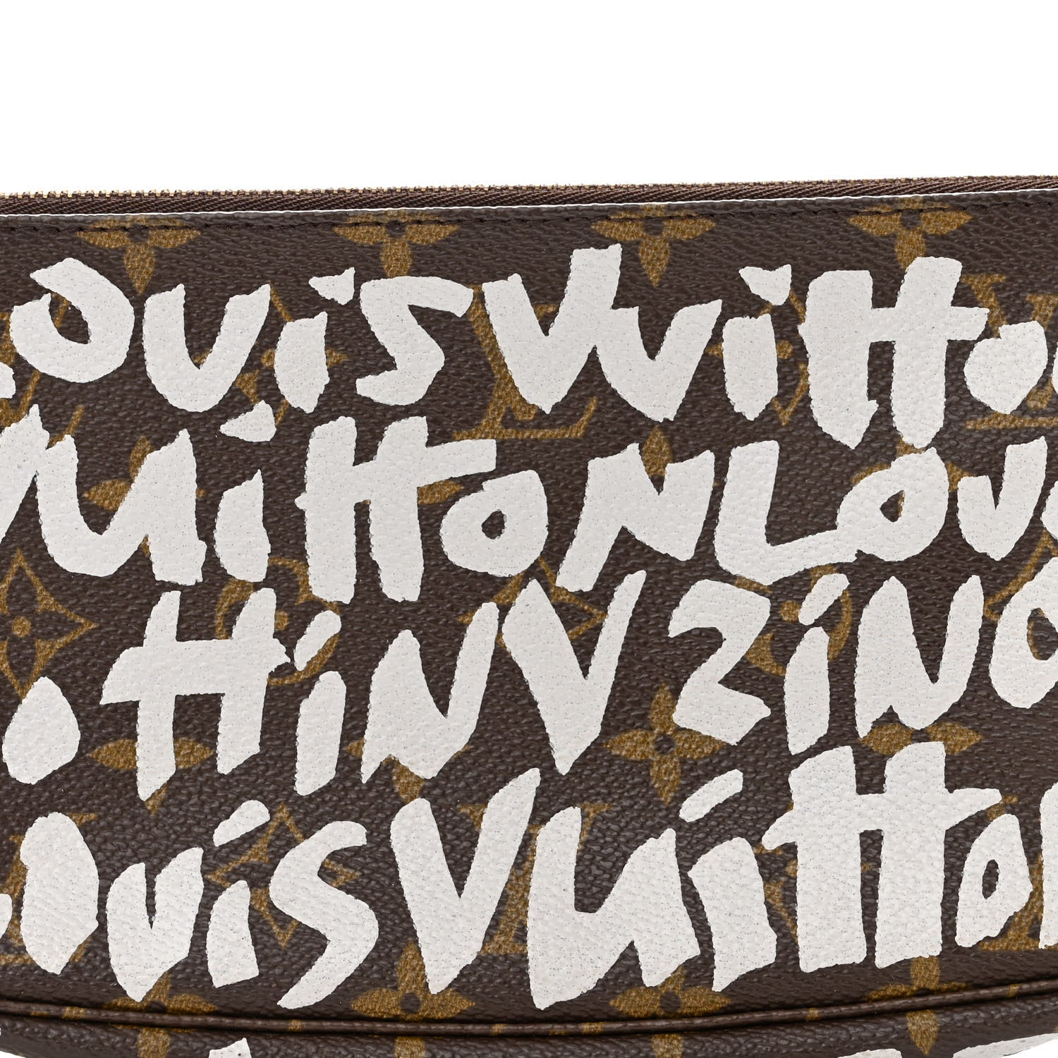 Louis Vuitton Monogram Graffiti Pochette Accessories Silver 7 of 10