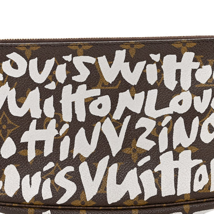 Louis Vuitton Monogram Graffiti Pochette Accessories Silver 7 of 10