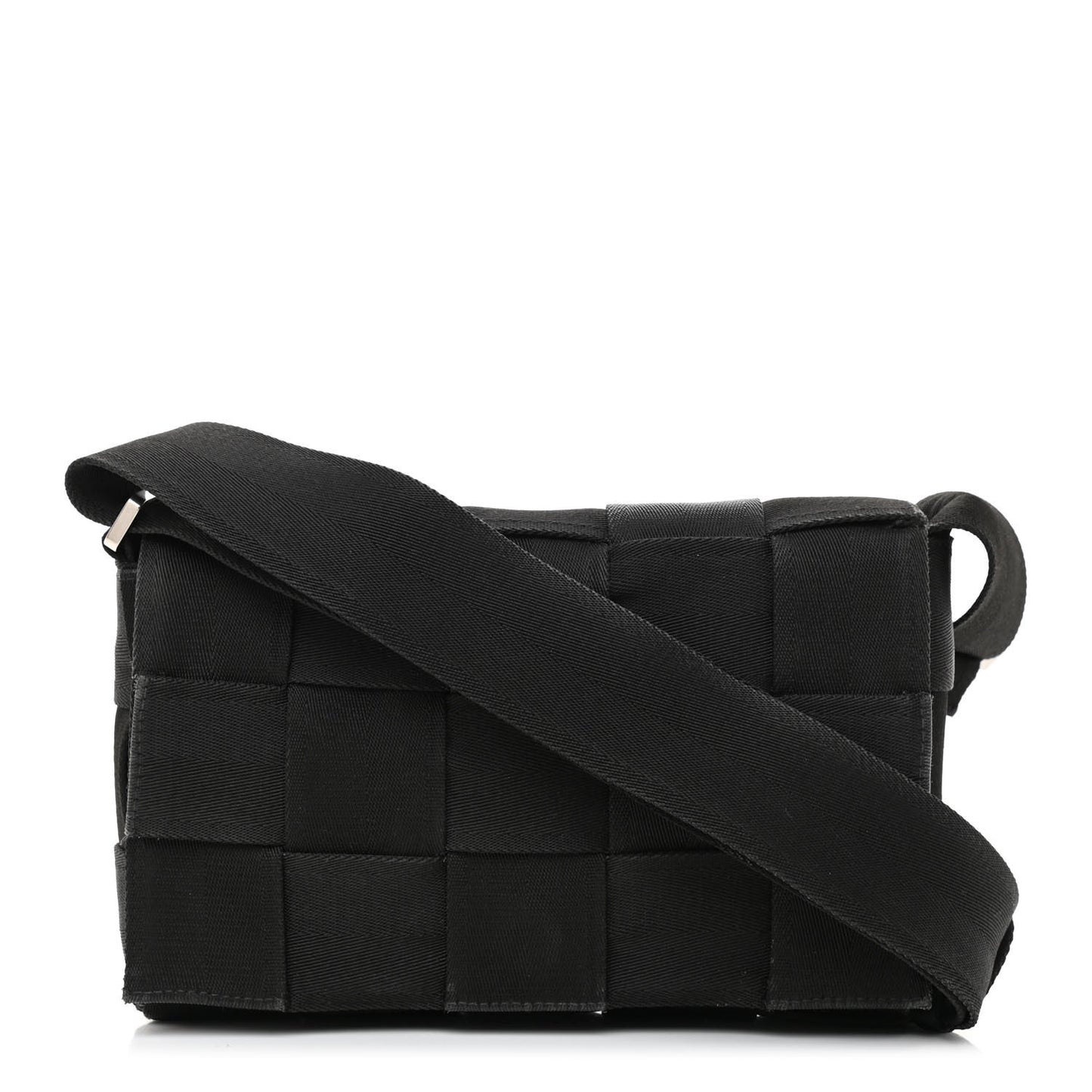 Webbing Maxi Intrecciato Cassette Bag Black