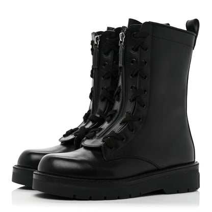 Valentino Garavani Calfskin XCombat 20/40mm Boots 37 Black 3 of 8