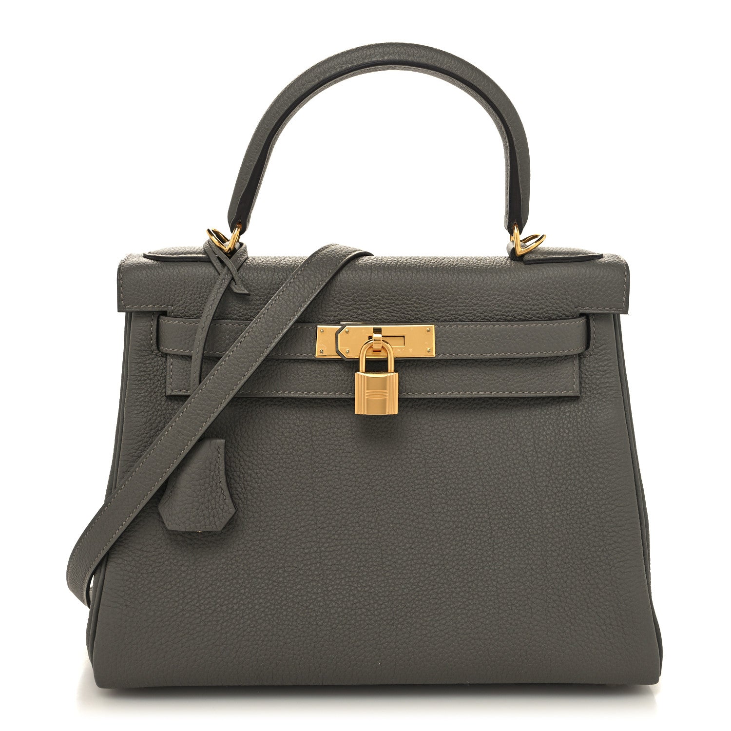 Hermes Togo Kelly Retourne 28 Gris Meyer 1 of 13