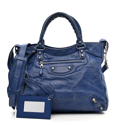 Balenciaga Agneau Giant 12 Silver Hardware Velo Bleu Glacier 3 of 21