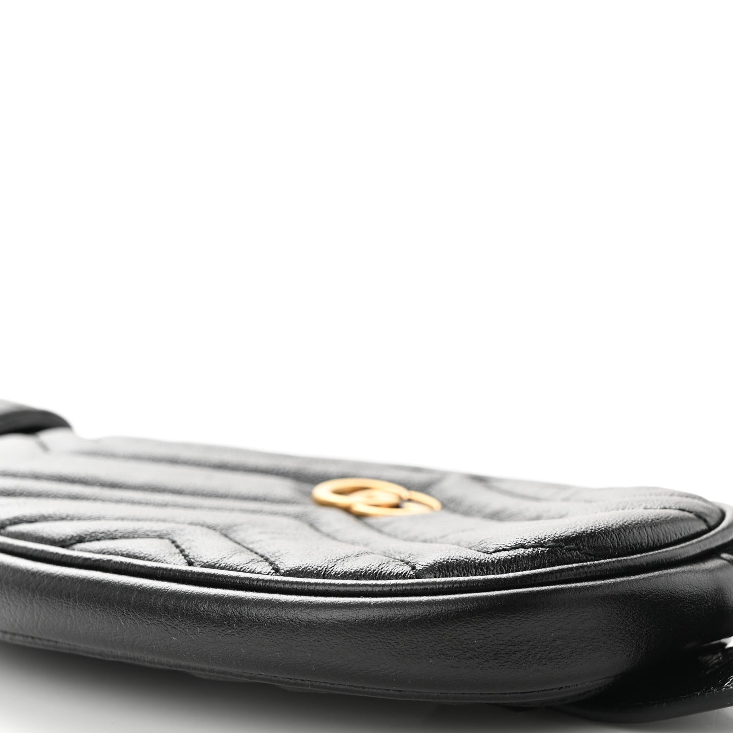 Calfskin Matelasse GG Marmont 2.0 Multi Belt Bag 85 34 Black