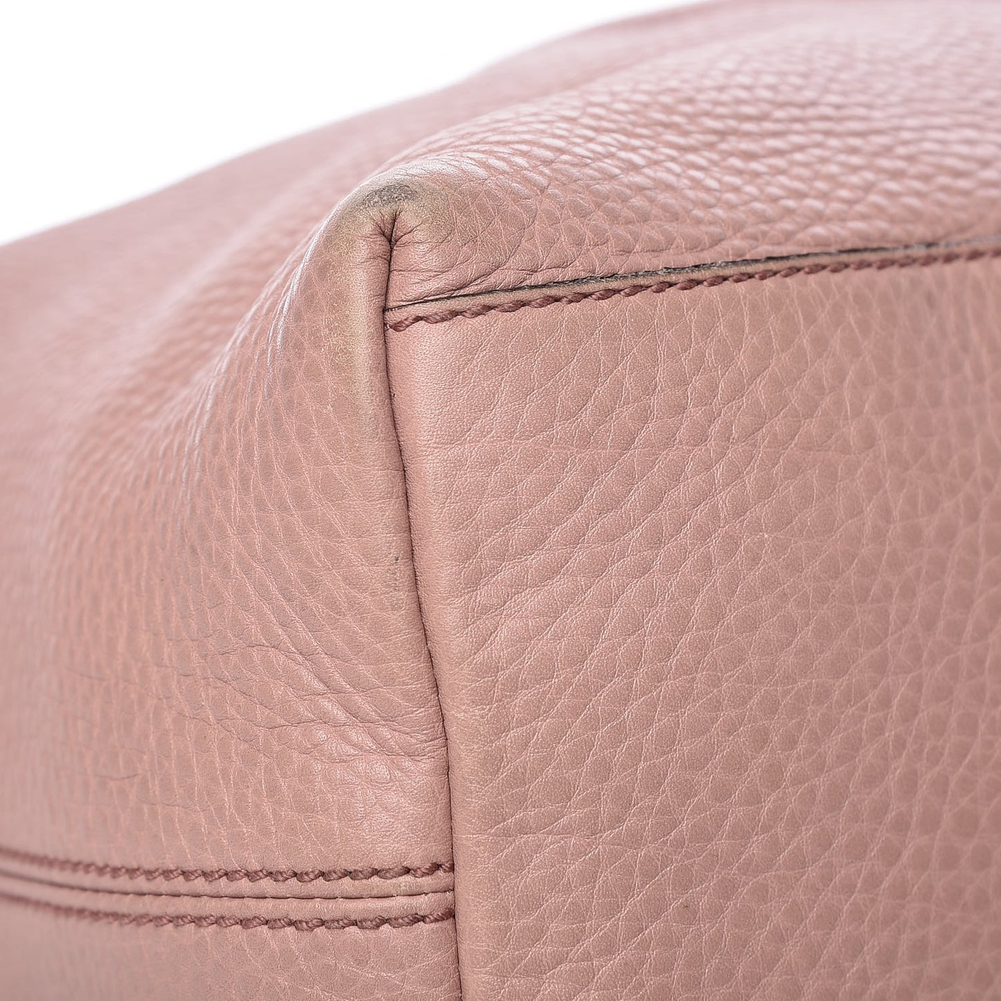 Pebbled Calfskin Medium Soho Chain Shoulder Bag Dark Cipria