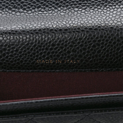 Chanel Caviar Quilted Flap Card Holder Wallet Black 7 of 8