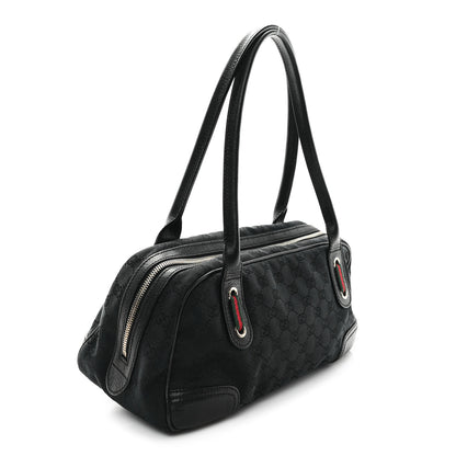 Gucci Monogram Small Princy Satchel Black 3 of 12