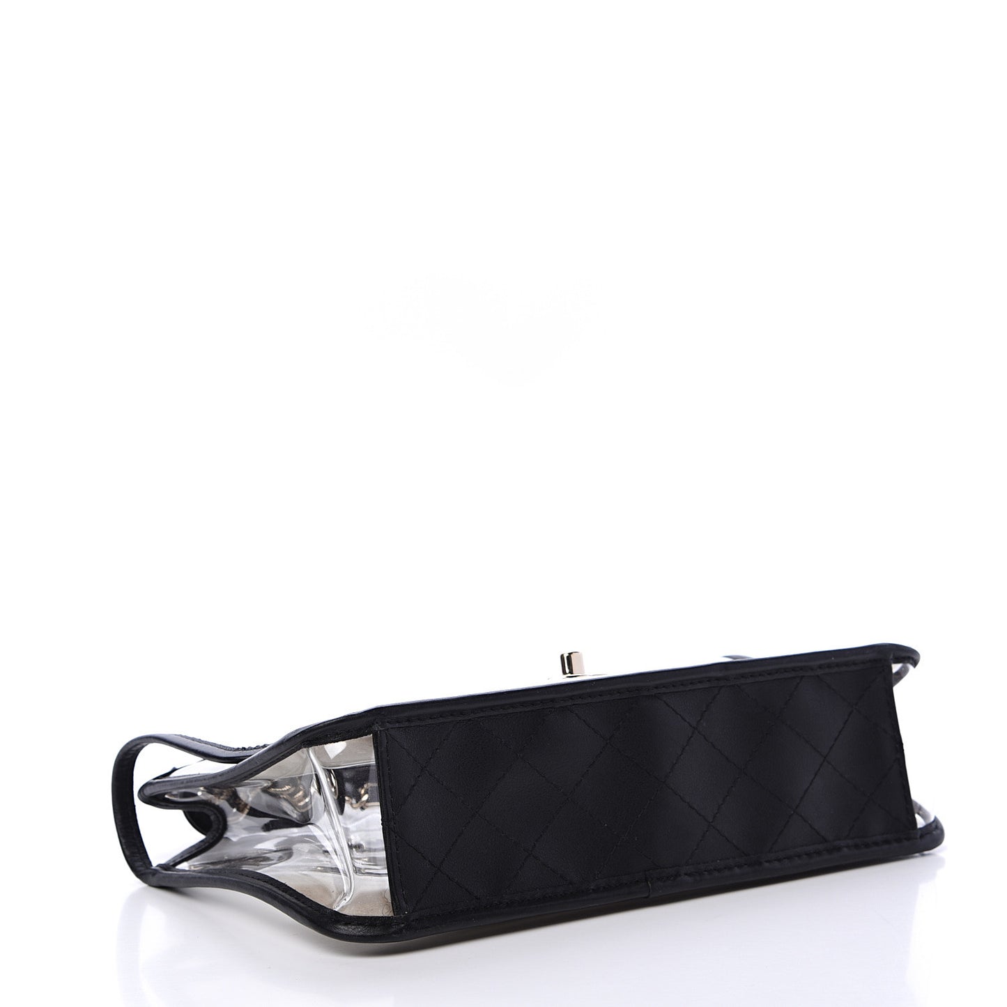 Lambskin PVC Medium Coco Sand Flap Black