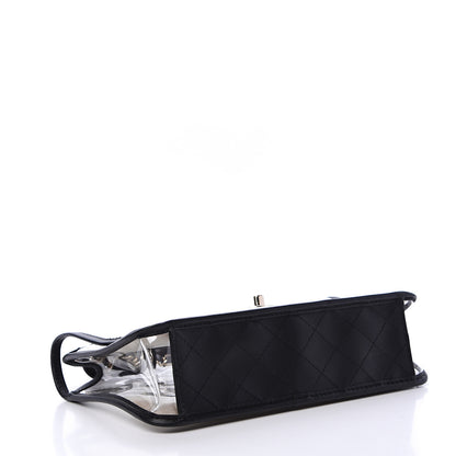 Chanel Lambskin PVC Medium Coco Sand Flap Black 3 of 10