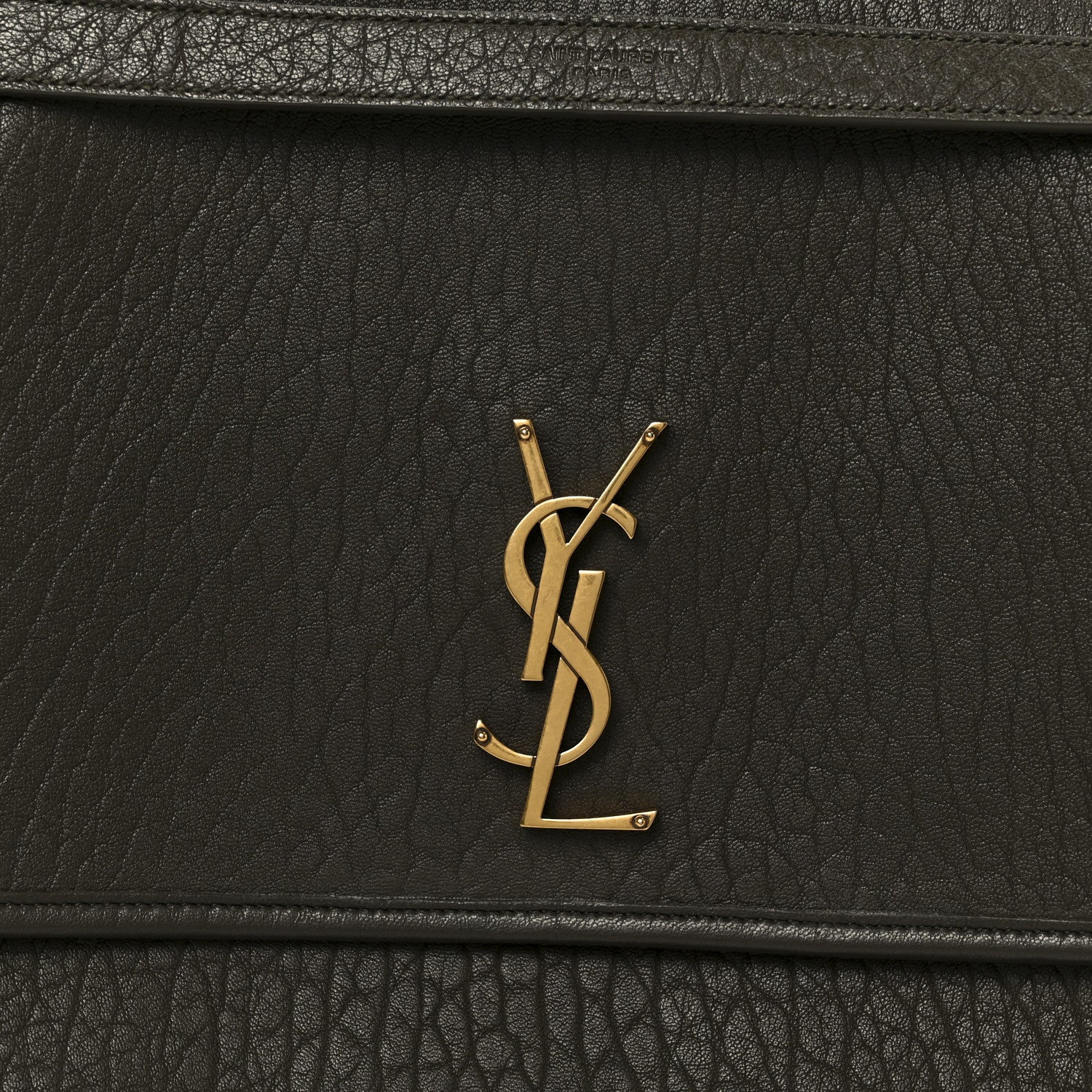 Saint Laurent Grained Lambskin Monogram Large Niki Chain Satchel Light Musk 9 of 11