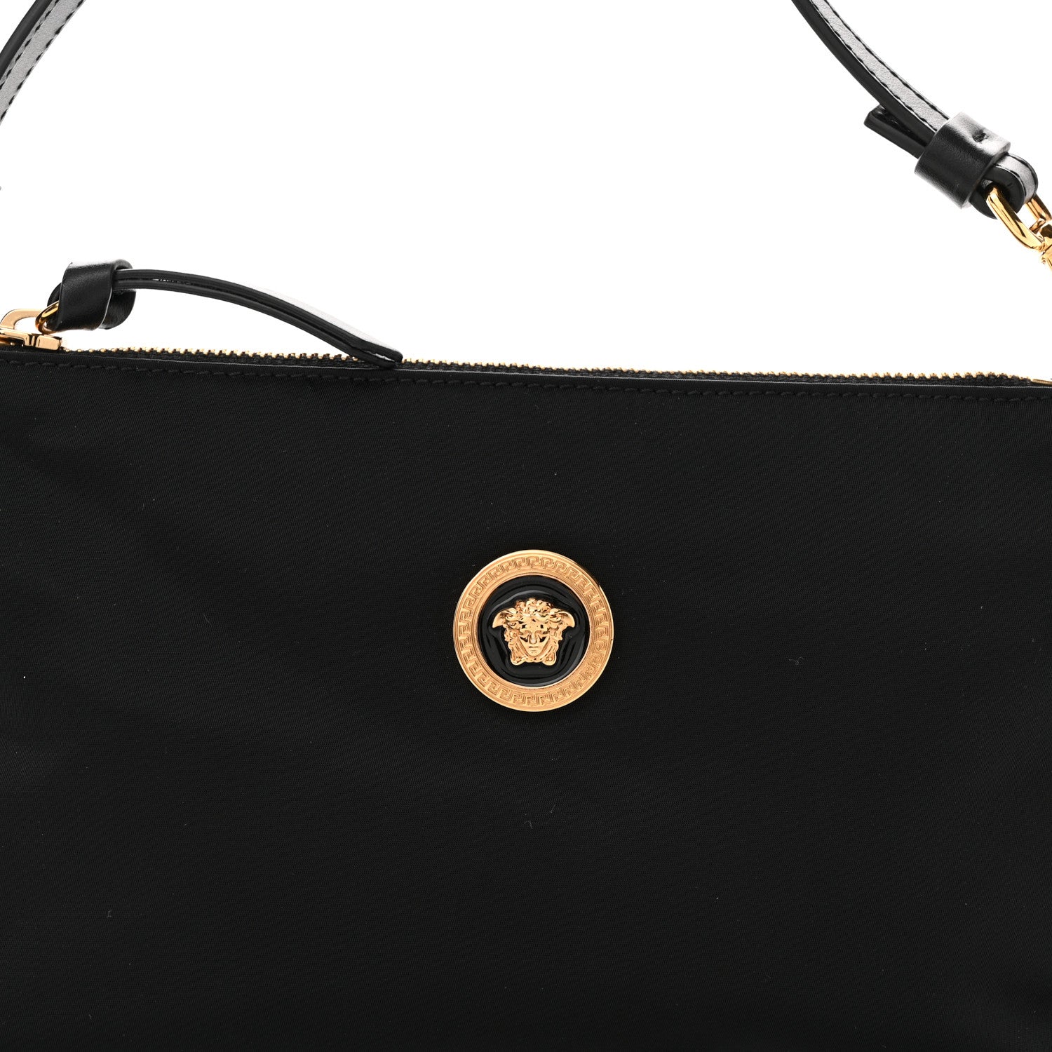 Versace Nylon Tribute Icon Flat Pouch Black 7 of 11