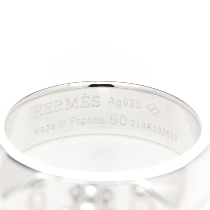 Hermes Sterling Silver PM Collier De Chien Ring 50 5.25 4 of 5