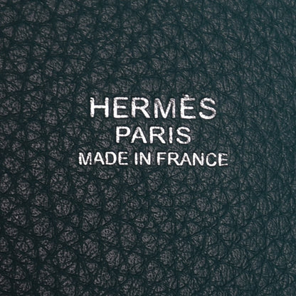 Hermes Taurillon Clemence Picotin Lock 26 GM Malachite 5 of 11
