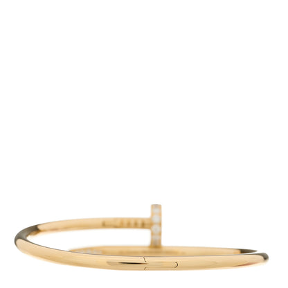 Cartier 18K Yellow Gold Diamond Juste Un Clou Bracelet 16 2 of 5