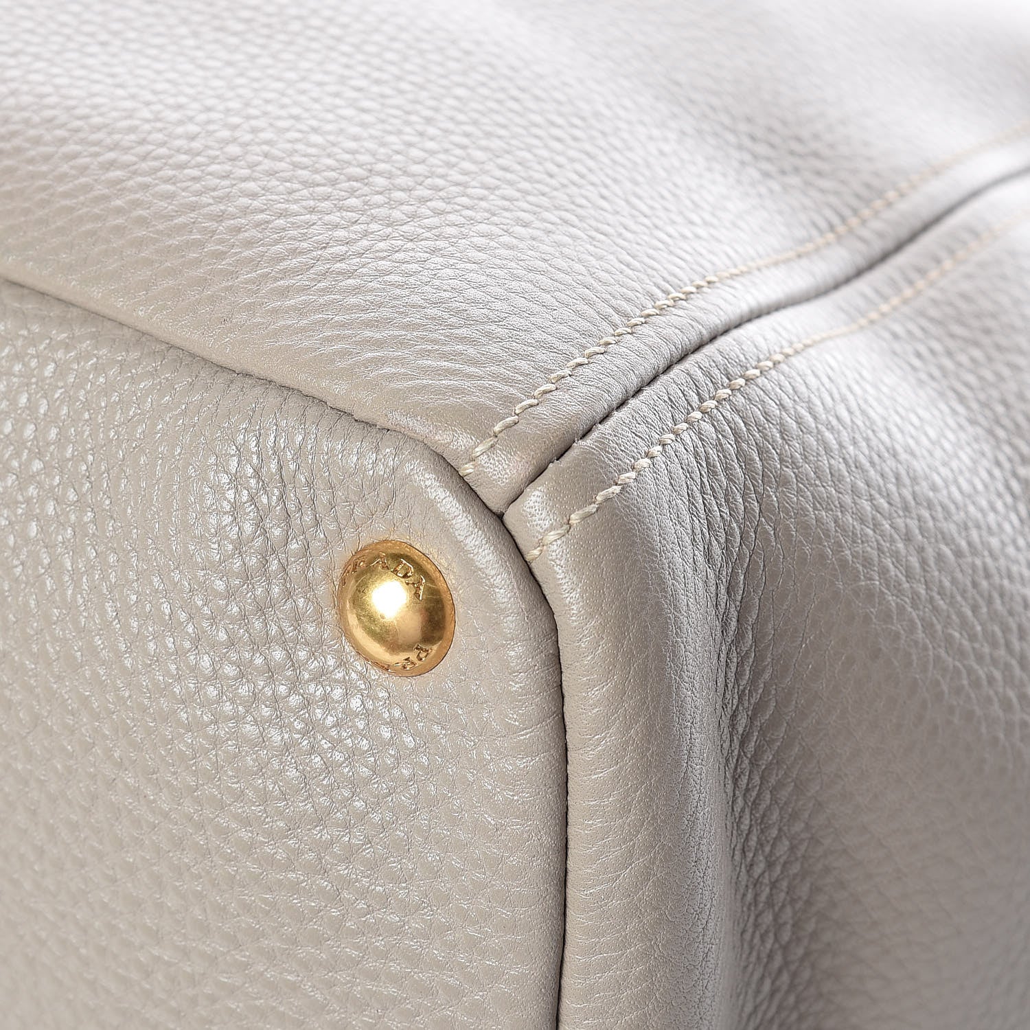 Prada Vitello Daino Side Pocket Hobo Pomice 14 of 17