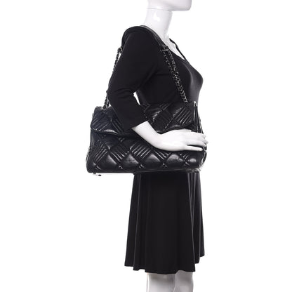 Chanel Lambskin In and Out XL Maxi Flap Black 2 of 11