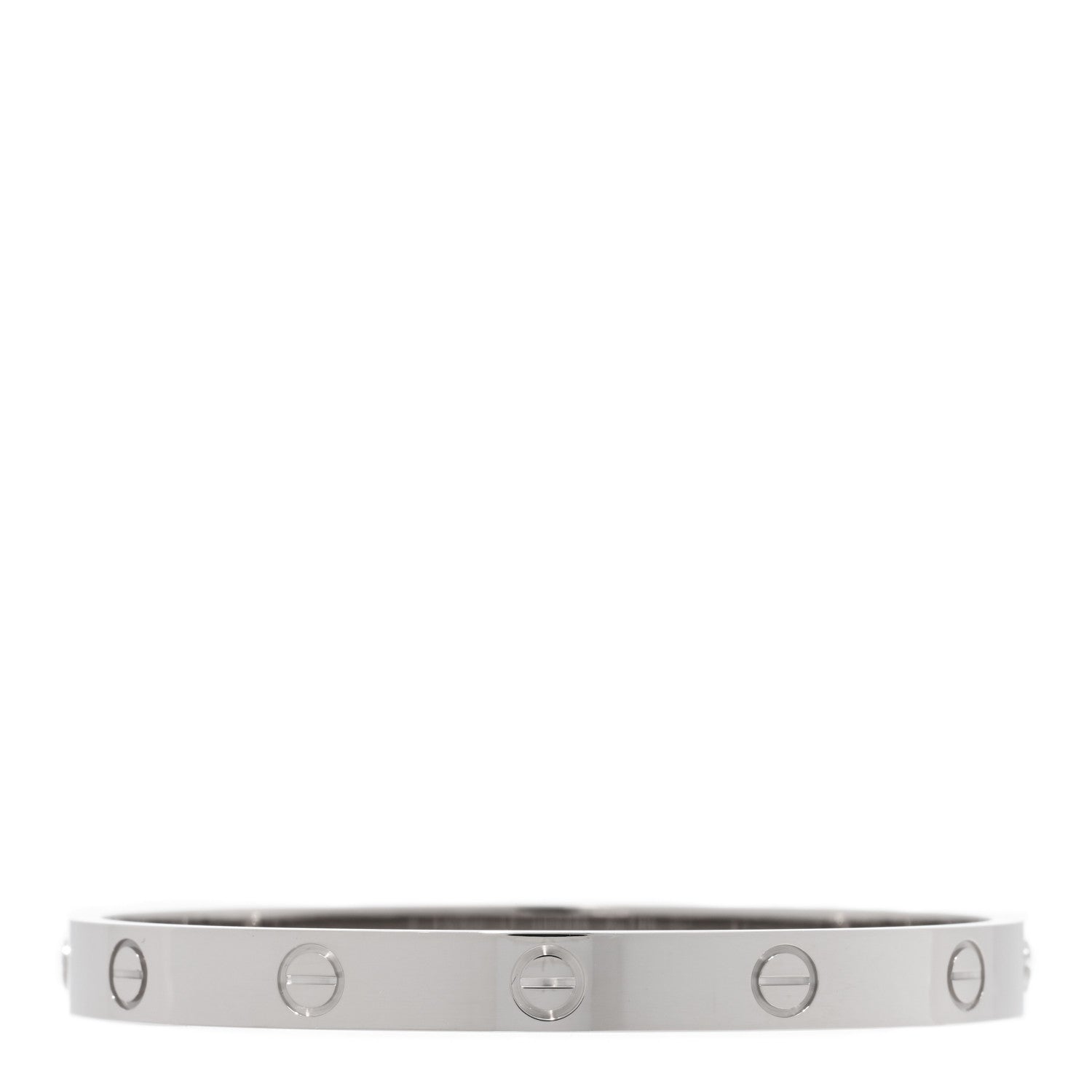 Cartier 18K White Gold LOVE Bracelet 17 2 of 5