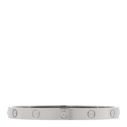 Cartier 18K White Gold LOVE Bracelet 17 2 of 5