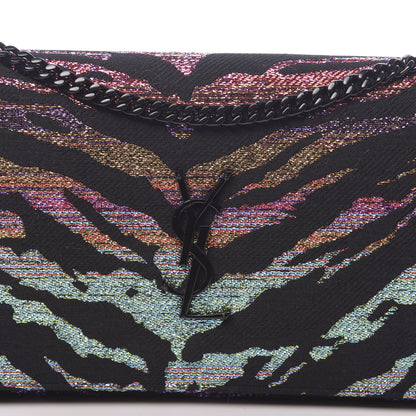Saint Laurent Tiger Burnout Monogram Chain Wallet Multicolor 8 of 10
