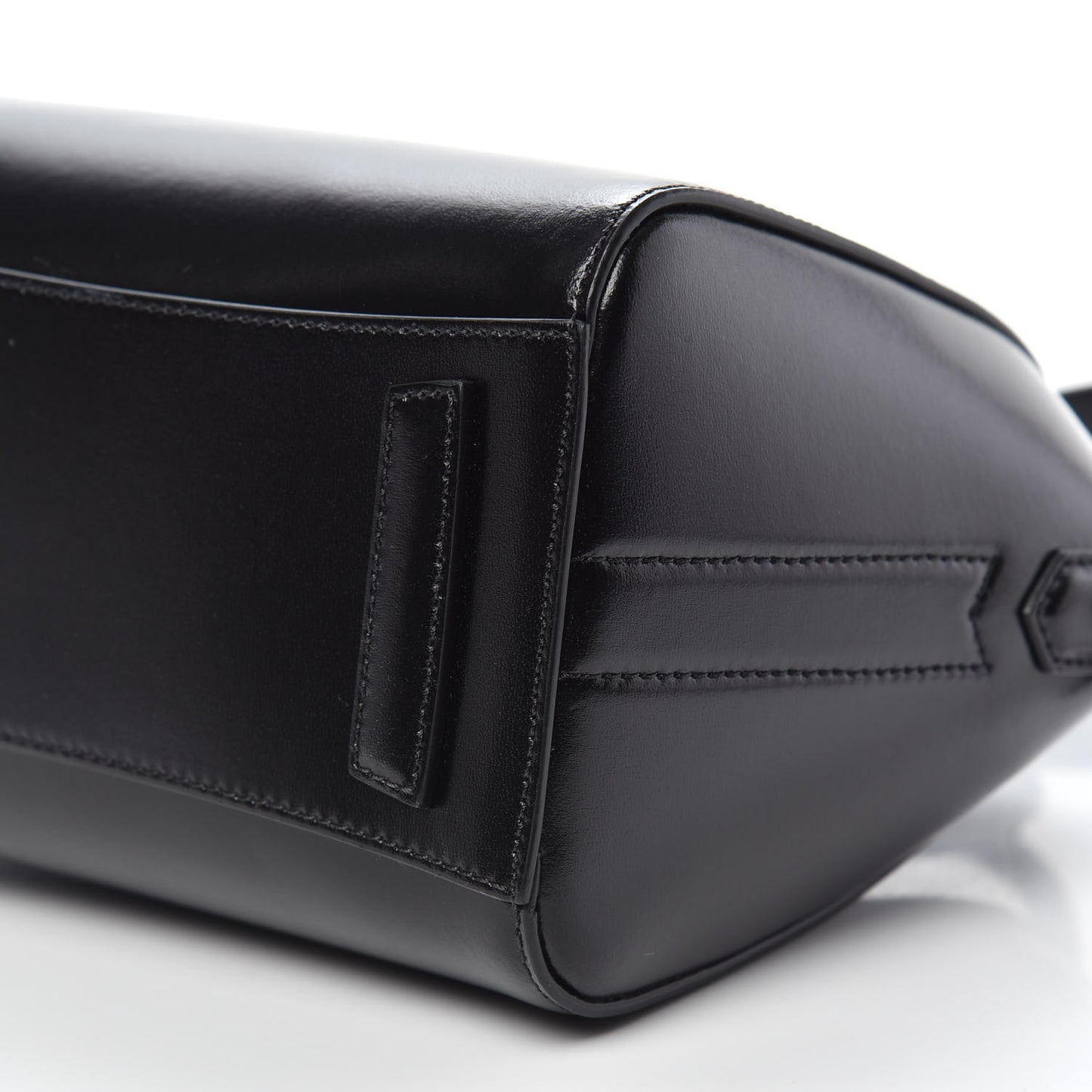 Shiny Lord Calfskin Mini Antigona Black