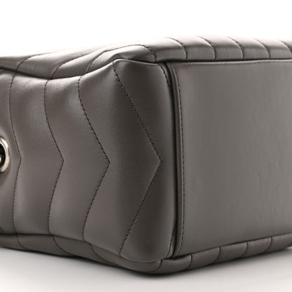 Saint Laurent Calfskin Y Quilted Monogram Small Loulou Bowling Bag Earth 8 of 10