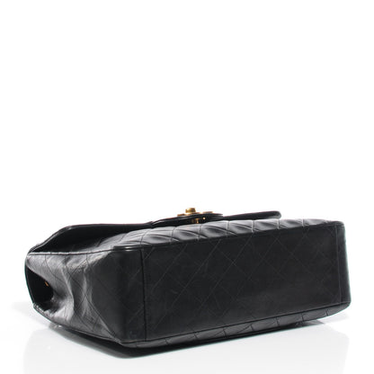 Chanel Lambskin Quilted XL Jumbo Flap Black 5 of 10
