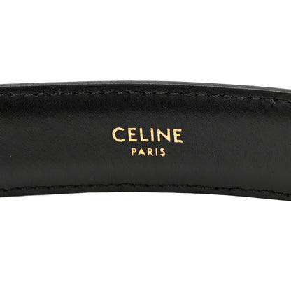 Celine Box Calfskin Medium 25mm Triomphe Belt 75 Black 4 of 5
