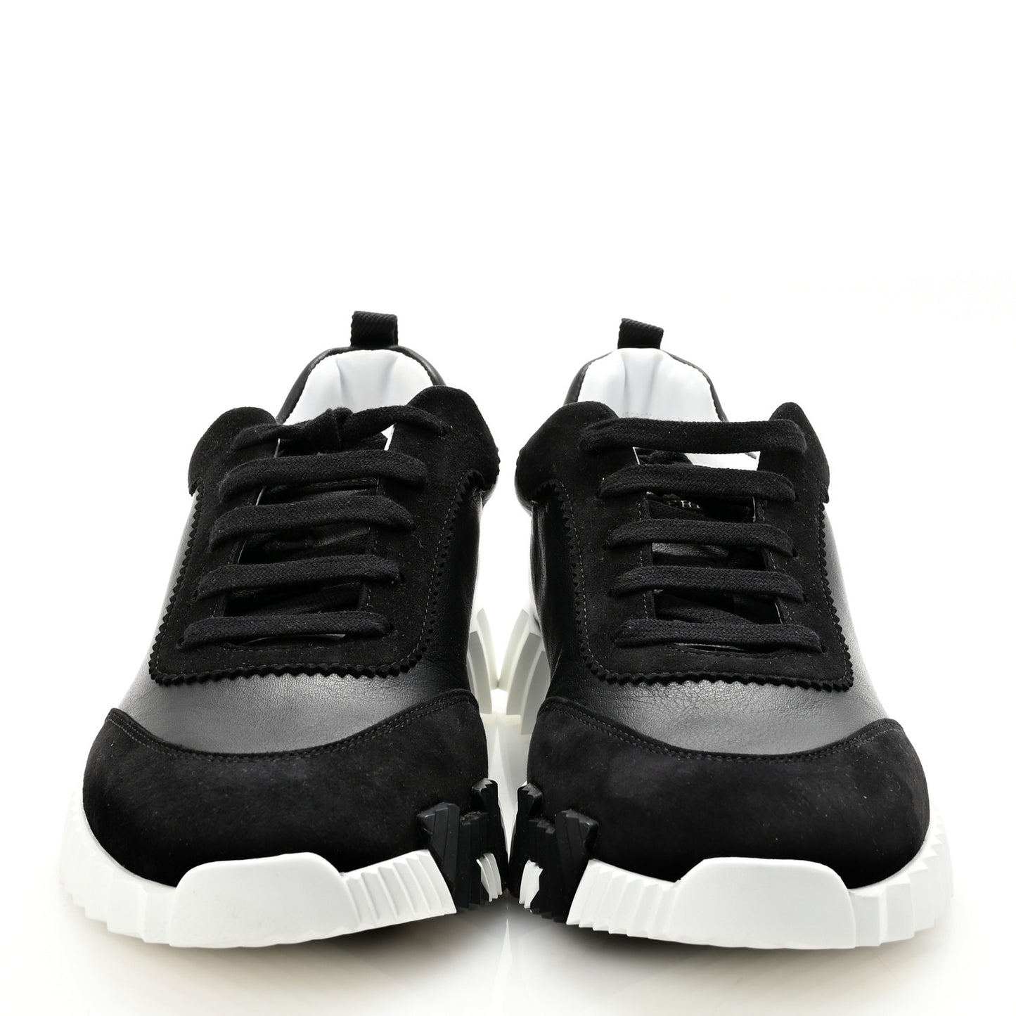 Goatskin Suede Goatskin Mens Bouncing Sneakers 41 Black