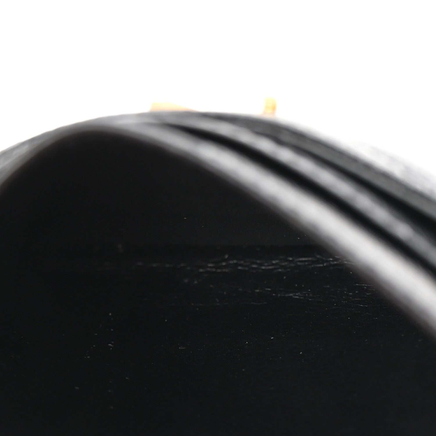 Saint Laurent Grain De Poudre Matelasse Chevron Monogram Credit Card Case Black 5 of 7