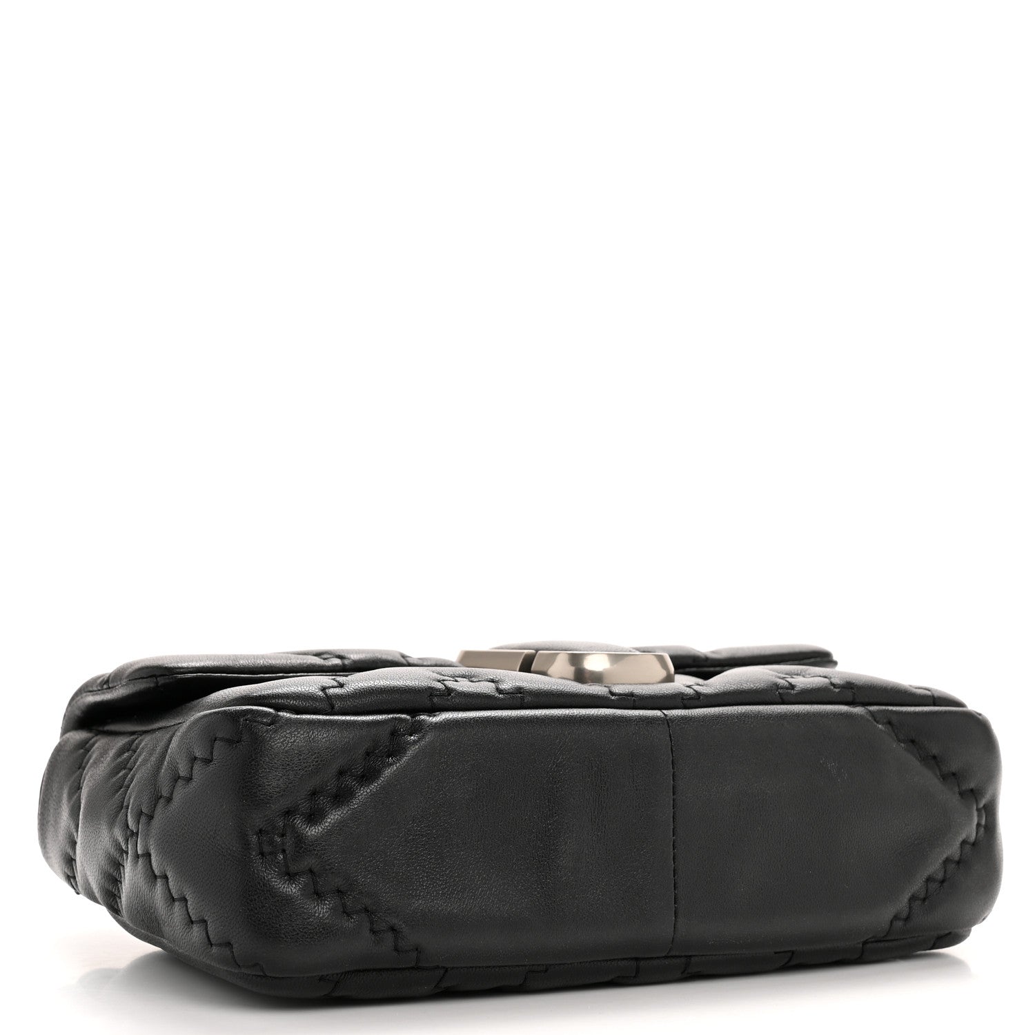 Marc Jacobs Calfskin Quilted J Marc Shoulder Bag Black 4 of 13