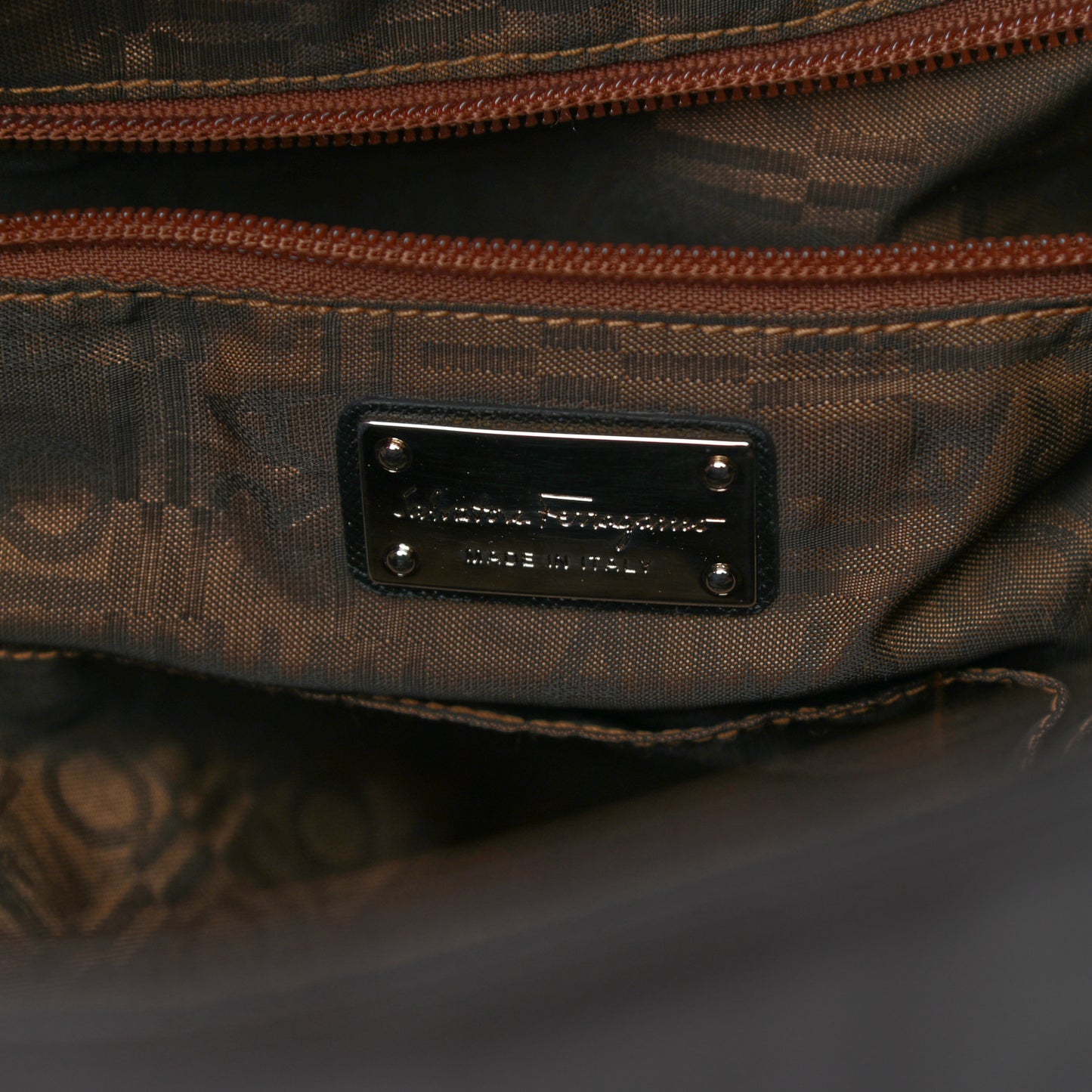 Hammered Calfskin Satchel Black