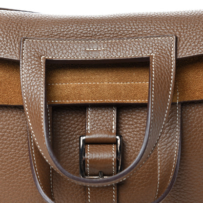 Hermes Taurillon Clemence Halzan 31 Gold 9 of 9