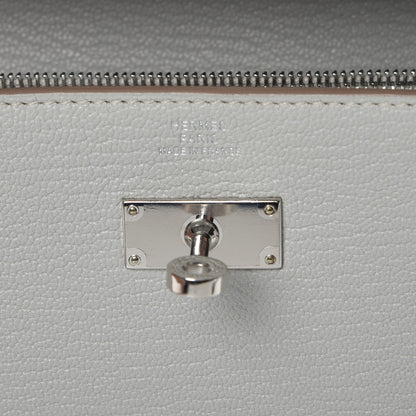 Hermes Chevre Mysore Kelly Longue Wallet Gris Perle 6 of 8