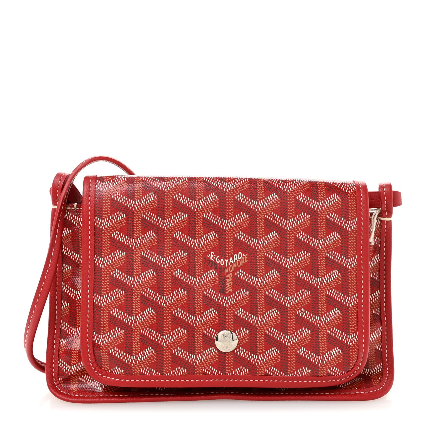 Goyardine Plumet Wallet Clutch Red