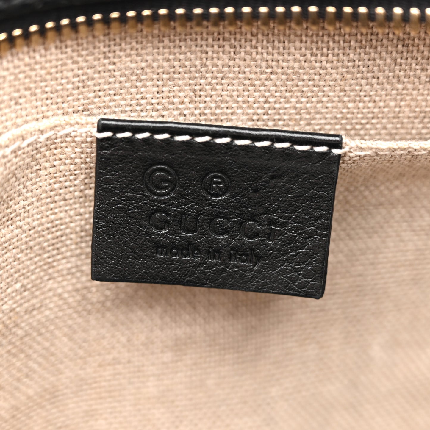 Microguccissima Mini Bree Messenger Bag Black