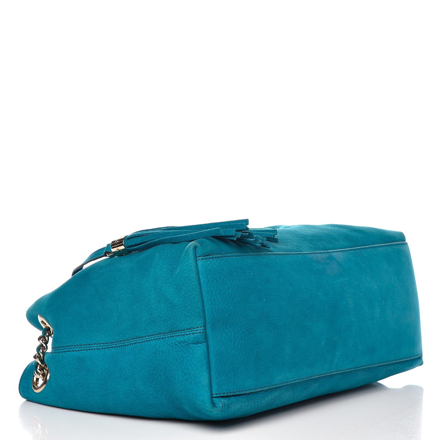 Vitello Range Medium Soho Chain Shoulder Bag Deep Cobalt