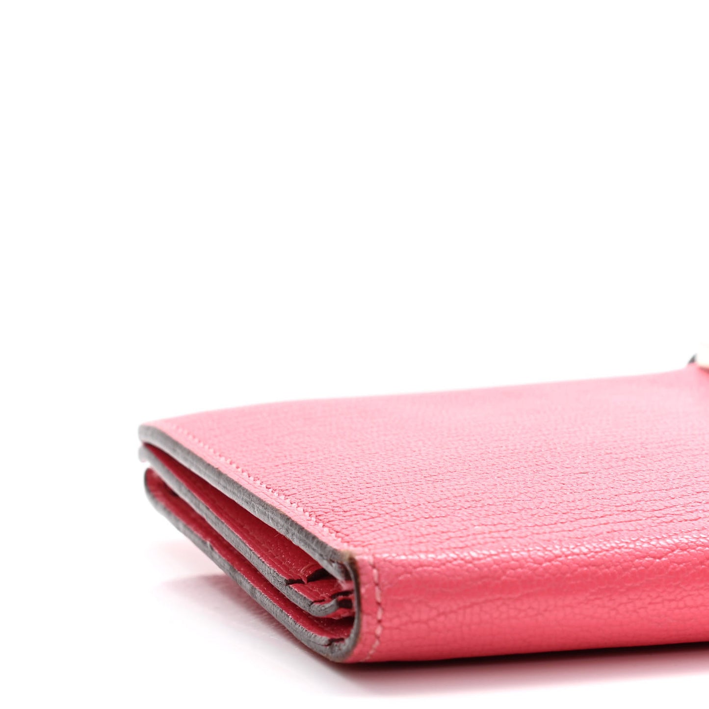 Chevre Mysore Bearn Gusset Wallet Rose Azalee