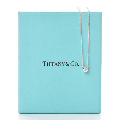 Tiffany Sterling Silver Diamond .10ct Elsa Peretti Diamonds by the Yard Pendant Necklace 9 of 9