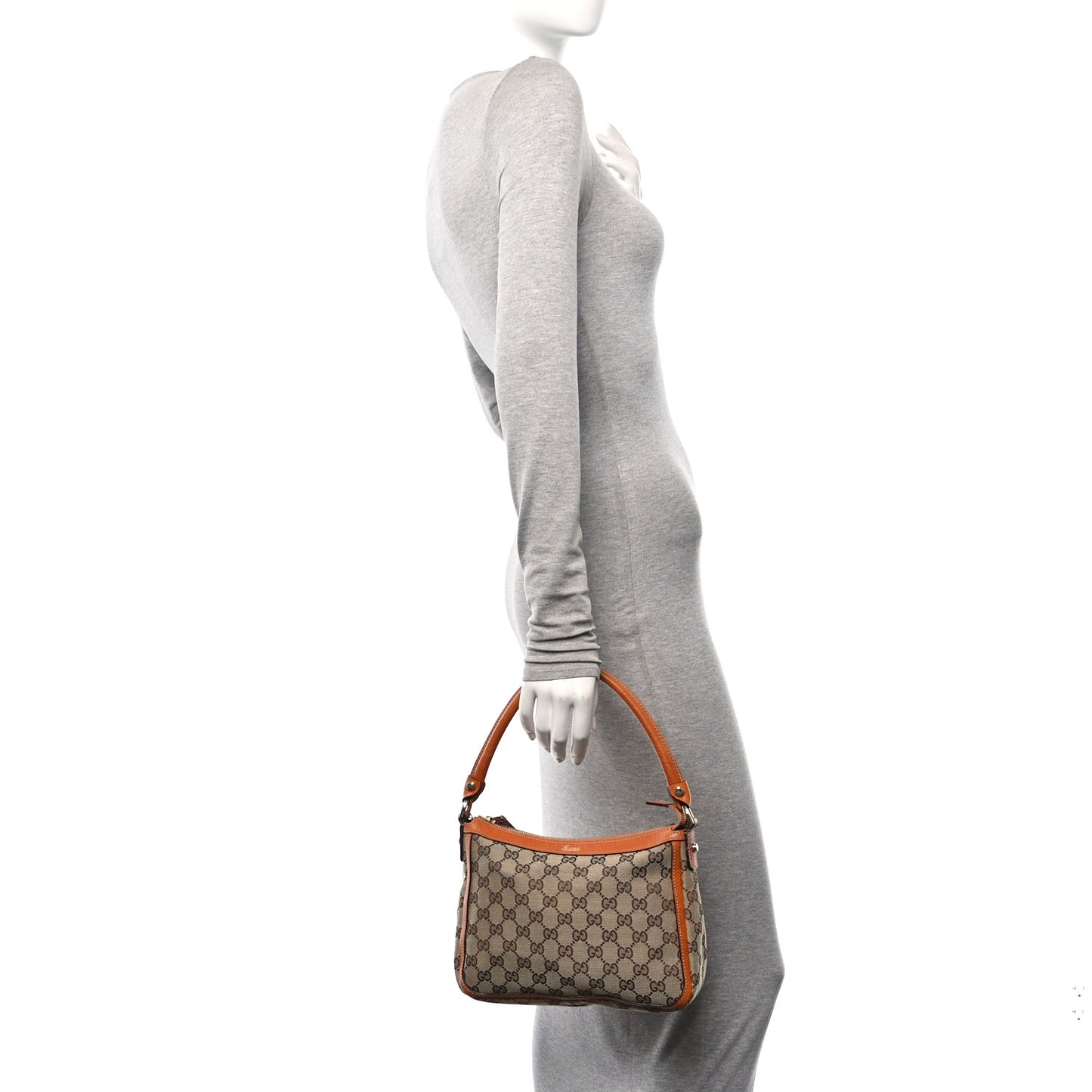Monogram Abbey Shoulder Bag Brown