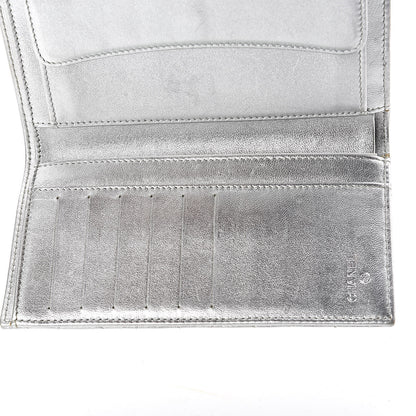 Chanel Metallic Lambskin Quilted Long Flap Wallet Silver 18 of 18